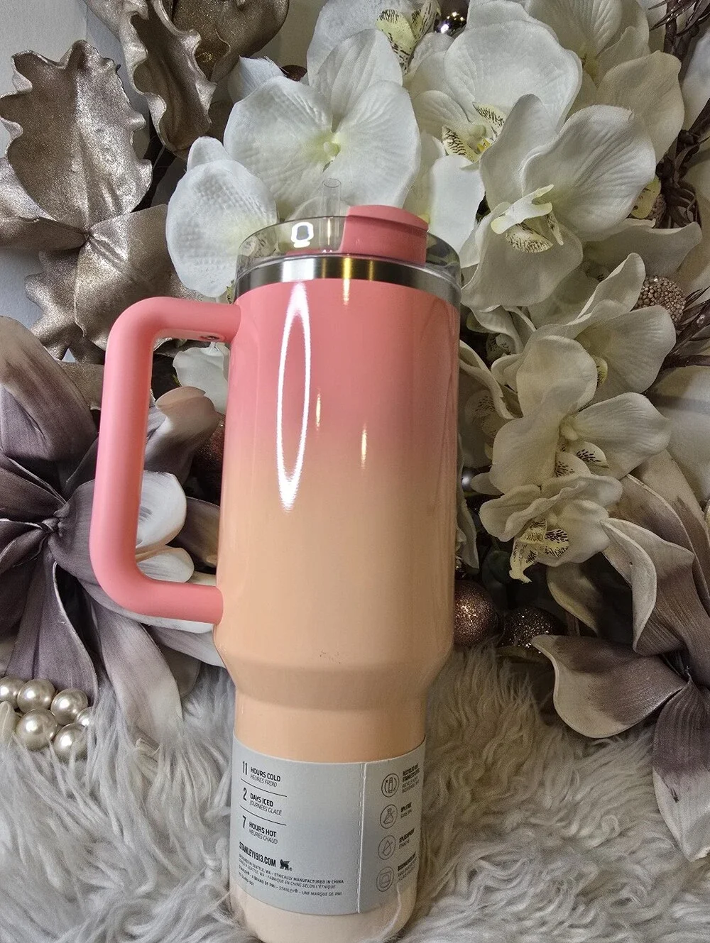 Stanley Quencher H2.0 FlowState Tumbler 40oz PINK MESA SUNSET LIMITED EDITION